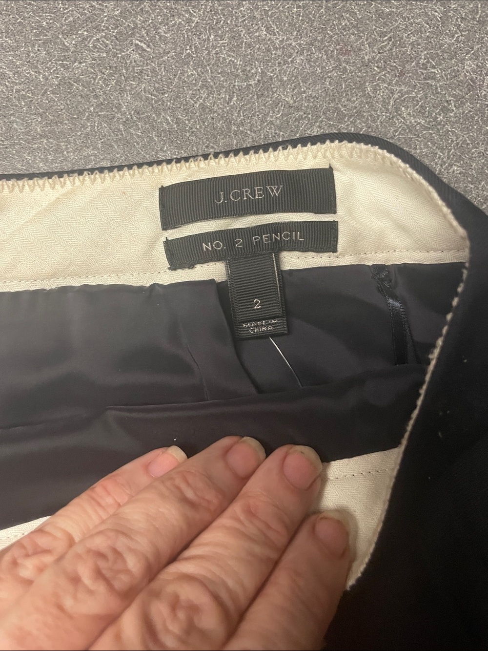 J. Crew Black No. 2 Pencil Skirt